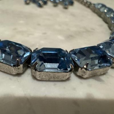 Weiss Rhinestone Necklace and Earring set