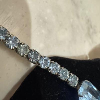 Weiss Rhinestone Necklace and Earring set