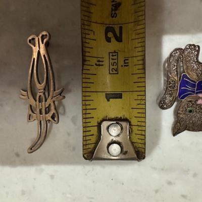 Cute Sterling Cat Pins