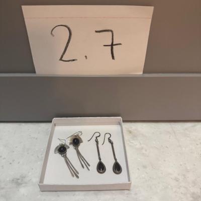 2 Pairs of Sterling Earrings