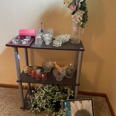 Candles and votives with small shelving