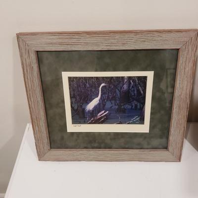 Two Framed Photos of Cranes by W. Clifton (BLR-KD)