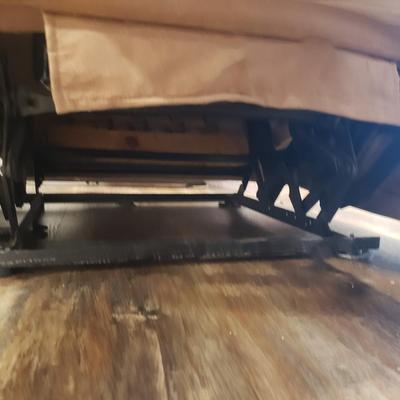 Microfiber Tan Reclining Love Seat (BLR-KD)