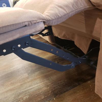 Microfiber Tan Reclining Love Seat (BLR-KD)