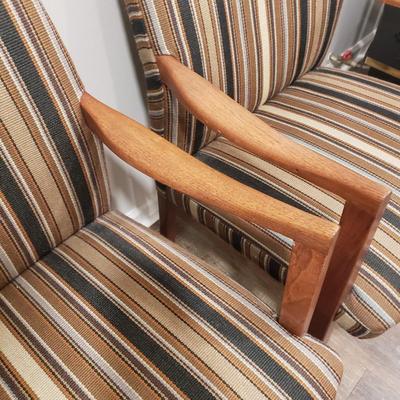 Pair of Gunlocke Co. MCM Upholstered Chairs (BLR-KD)