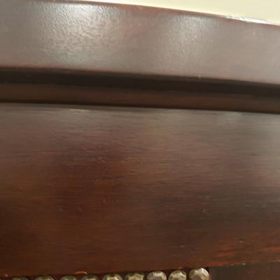 Half Moon Leather and Wood Bar W/ Three Stools (BLR-KD)