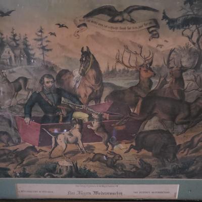 Two Vintage Hunting Prints (BLR-KD)