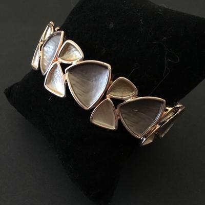 Rose gold, toned, stretch bracelet