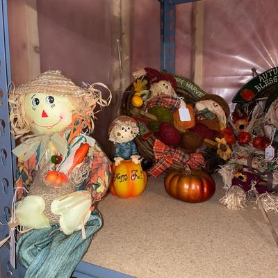 Fall decor & punch bowl