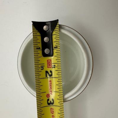 Richard Ginori Italy Hand-Painted Porcelain Box with Rose & Blue Ribbon