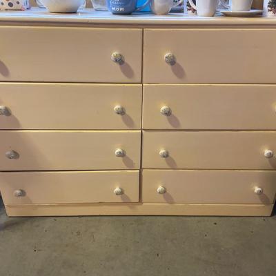 Yellow painted dresser