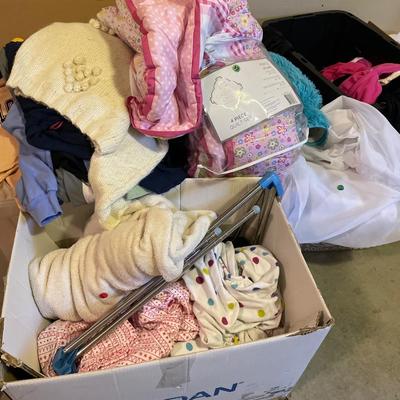 Girls bedding and clothes