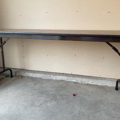 8’ long folding table