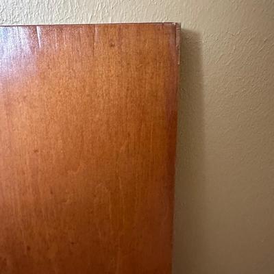 Vintage Solid Wood Dining Table with 6 Matching Chairs and Two Leaves