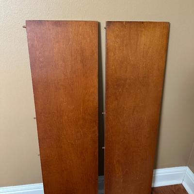 Vintage Solid Wood Dining Table with 6 Matching Chairs and Two Leaves