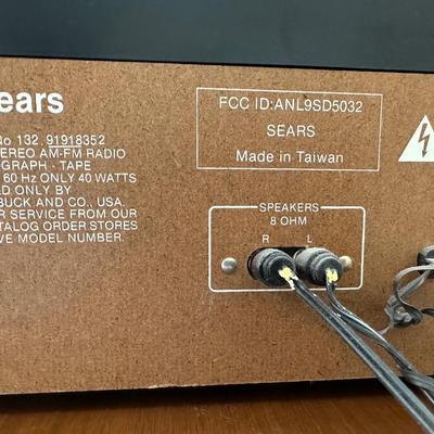 Vintage Sears Compact Stereo System with Turntable & Speakers