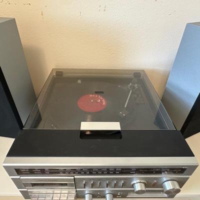 Vintage Sears Compact Stereo System with Turntable & Speakers