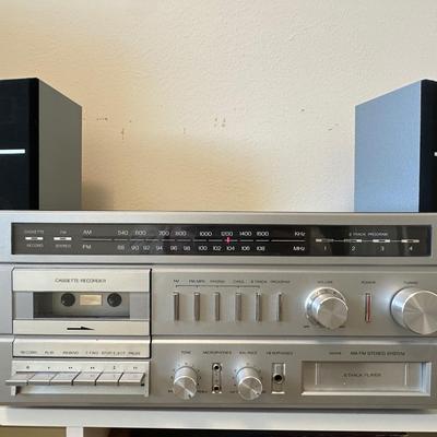 Vintage Sears Compact Stereo System with Turntable & Speakers