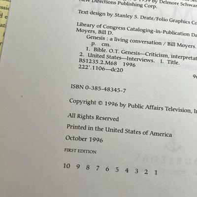 Moyers, Bill GENESIS Signed 1st Edition Book