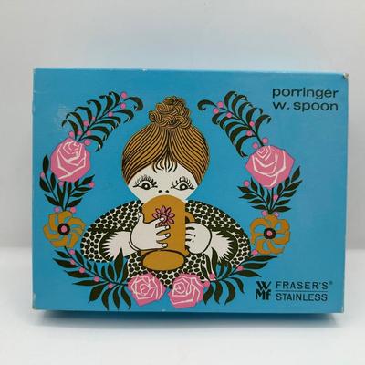 Vintage WMF Fraser’s Stainless Baby Porringer & Spoon Set – Original Box