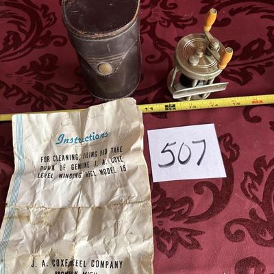 Vintage J.A. Coxe Fishing Reel Model 15