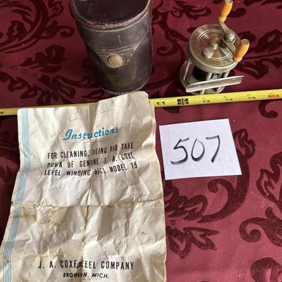Vintage J.A. Coxe Fishing Reel Model 15
