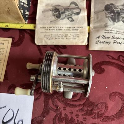 Vintage Langley Streamlite Casting Reel