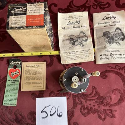 Vintage Langley Streamlite Casting Reel