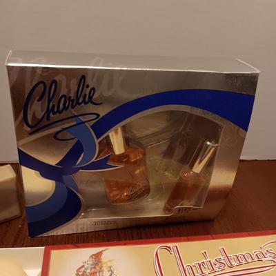 NEW T-SHIRT (L), CHARLIE PERFUME AND BARS OF SOAP