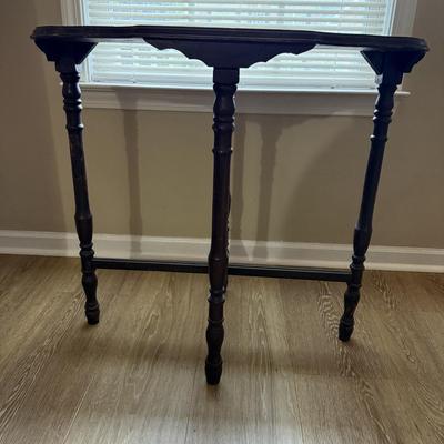 Sale Photo Thumbnail #91: antique handmade wooden table. 29x30