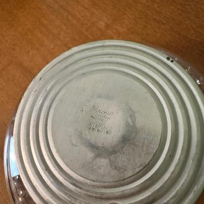 Set of 3 Sterling-Based Glass Compotes