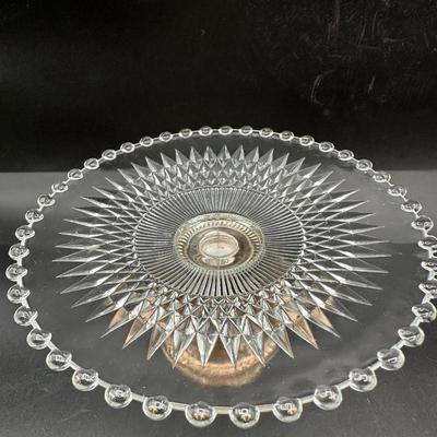 Set of 3 Sterling-Based Glass Compotes