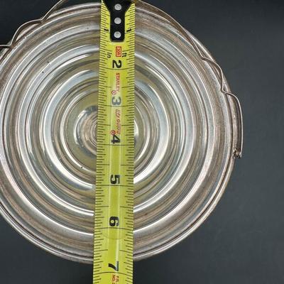 Set of 3 Sterling-Based Glass Compotes