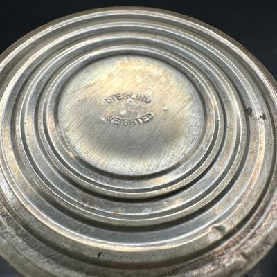 Set of 3 Sterling-Based Glass Compotes