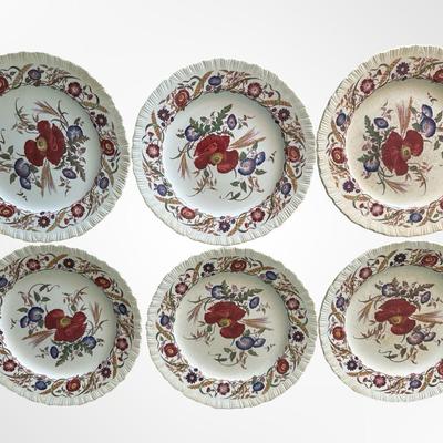 Wedgwood “Cornflower” Etruria England Plates - Set of 6