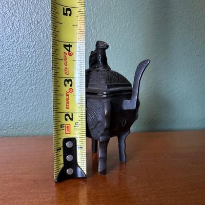 Vintage Bronze Tripod Incense Burner