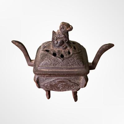 Vintage Bronze Tripod Incense Burner