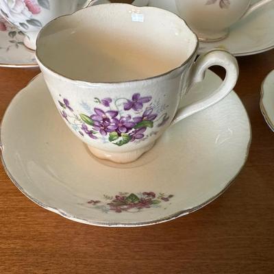 Vintage Floral Teacup & Demitasse Sets, England & Japan