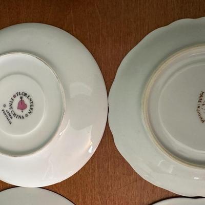 Set of 4 Vintage Floral Teacup & Demitasse Sets – England, Germany & Japan