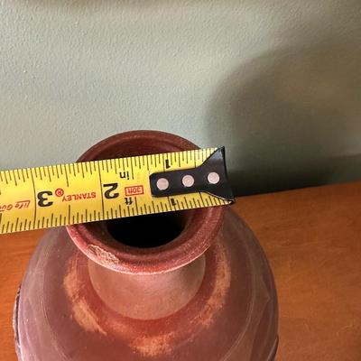 Vintage Terracotta Relief Vase – Multiple Figural & Geometric Designs