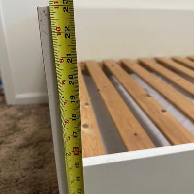 White Twin Daybed with Trundle and Matching Three-Drawer Chest