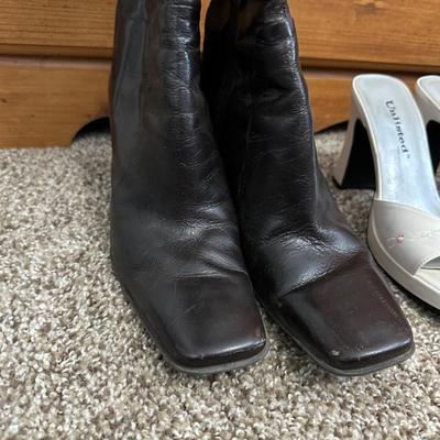 SIZE 6 HEELED BOOTS AND HEELS