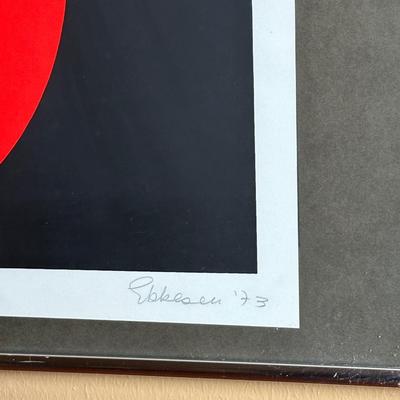Torben Ebbesen Signed 1973 Abstract, 26/30