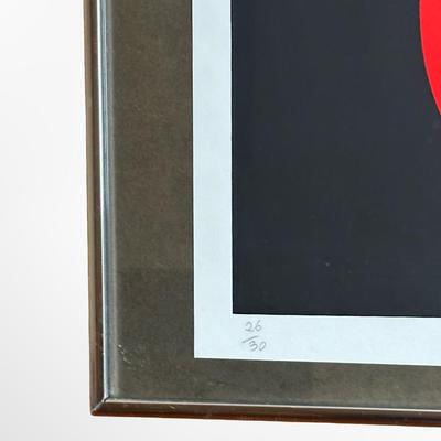 Torben Ebbesen Signed 1973 Abstract, 26/30