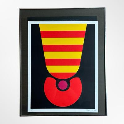 Torben Ebbesen Signed 1973 Abstract, 26/30