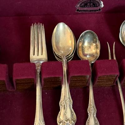 Sale Photo Thumbnail #108: 8 iced tea spoons
8 forks
5 spoons
7 knives