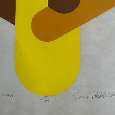 1970s Abstract Geometric Print “Y #4,” Signed and Numbered 87/150