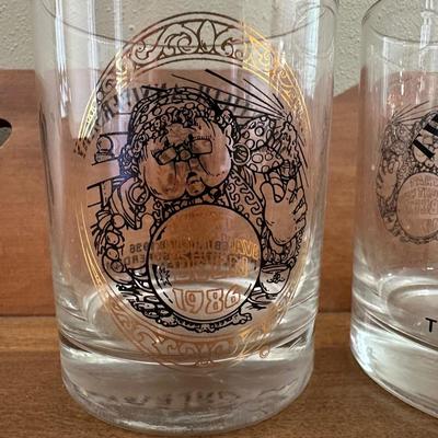 Vintage Krewe Of Endymion 20th Anniversary 1986 Glasses
