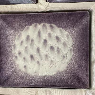 Set of 5 Japanese Porcelain Sushi Trays in Original Box