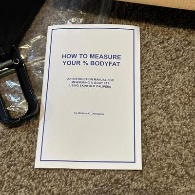 35lb KETTLE BALL ANKLE WEIGHTS AND BODY FAT SKIN FOLD CALIPERS